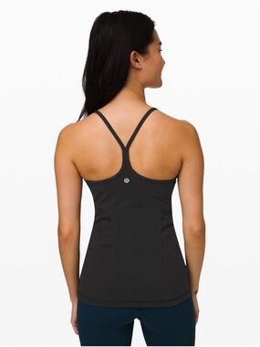 lululemon athletica Black Slim-Strap Workout Tank – Size 6